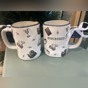 RAE DUNN Harry Potter Horcruxes. Voldemort Symbols Doublesided ceramic mug NWT